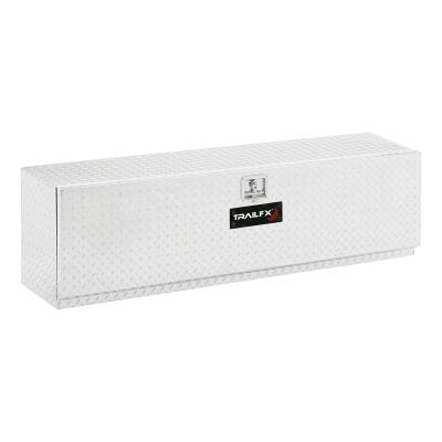 TrailFX - TrailFX 170481 Top Mount Tool Box 48" Bright Polished Aluminum Single Door