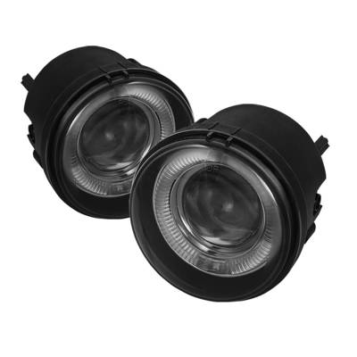 Spyder Auto - Spyder Auto 5039026 Projector Halo Style Black/Smoke Fog Lights w/Switch