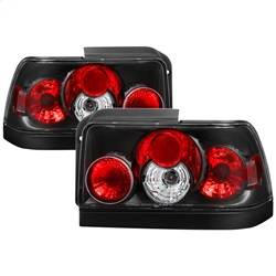 Spyder Auto - Spyder Auto 5007407 Black/Clear Euro Style Taillights for 93-97 Toyota Corolla