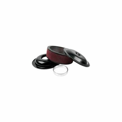 Allstar Performance - Allstar Perf. ALL25925 Lightweight 14" Air Cleaner Kit Black 5" Washable Element