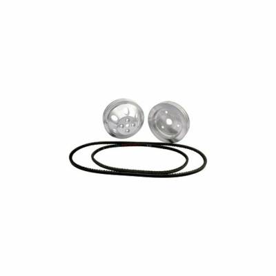 Allstar Performance - Allstar Performance ALL31082 SBC 11 Pulley Kit Head Mount Power Steering Pump