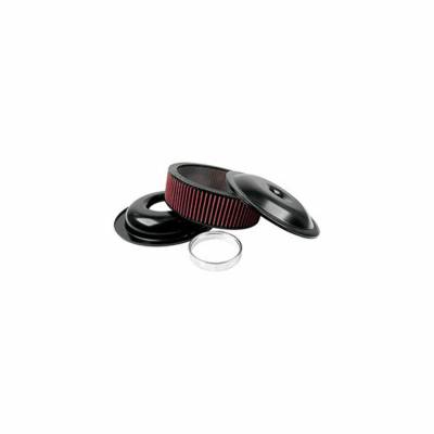 Allstar Performance - Allstar Perf. ALL25921 Lightweight 14" Air Cleaner Kit Black 3" Washable Element