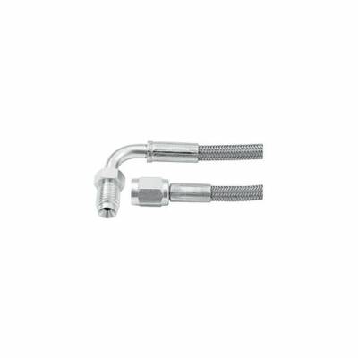 Allstar Performance - Allstar Perf ALL46332-24 24" #3 Braided Line -3 Straight/3/8"-24 90-DEG Inverted
