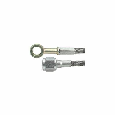 Allstar Performance - Allstar Performance ALL46340-44 44" #3 Braided Line -3 Straight/10mm Banjo