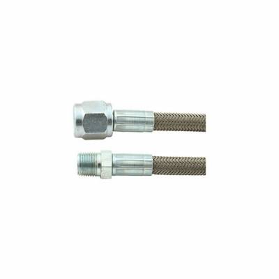 Allstar Performance - Allstar Performance ALL46420-48 48" #4 Braided Line -4 Straight/1/8" NPT
