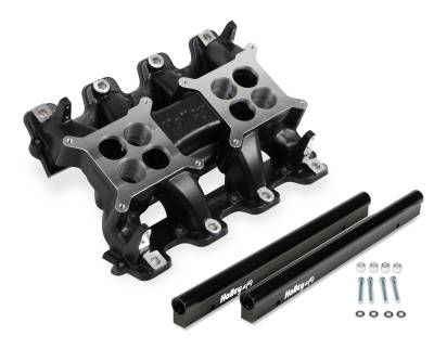 Holley EFI - Holley EFI 300-126BK Holley Mid-Rise Intake for GM LS1/LS2/LS6 w/95mm Top