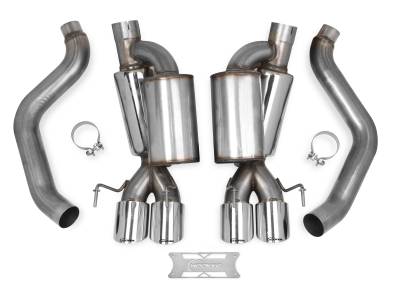Hooker BlackHeart - Hooker Blackheart 70401312-RHKR 3.0" Axle-Back Exhaust System for 05-08 Corvette