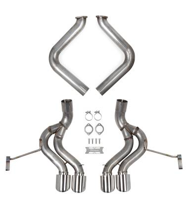 Hooker BlackHeart - Hooker BlackHeart 70401344-RHKR Axle-Back Exhaust System for 97-04 Corvette