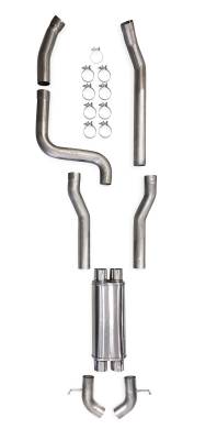 Hooker BlackHeart - Hooker BlackHeart 705014152RHKR LS Swap Cat-Back Exhaust System w/Turn Downs