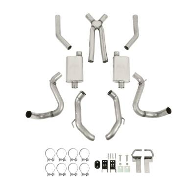 Hooker BlackHeart - Hooker BlackHeart 70501386-RHKR LS Swap Header-Back Exhaust Stainless Steel