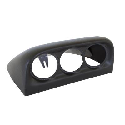 AutoMeter - AutoMeter 15002 Triple Dash Top Mount Black 2-1/16" for 98-02 Dodge Ram