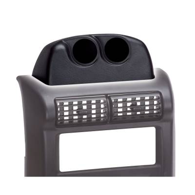AutoMeter - AutoMeter 15219 Dual Dash Top Mount Black 2-1/16" for 97-06 Jeep Wrangler TJ