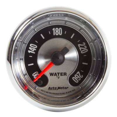 AutoMeter - AutoMeter 1255 American Muscle Water Temp Gauge 2-1/16" 260-DEG Full Sweep