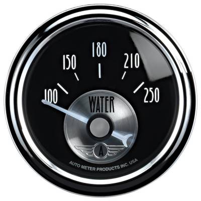 AutoMeter - AutoMeter 2038 Prestige Air Core Blk Diamond Water Temp Gauge 100-250F 2-1/16"