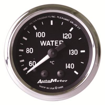 AutoMeter - AutoMeter 201007 Cobra Mechanical Water Temp Gauge 60-140 °C/6' 2-1/16"
