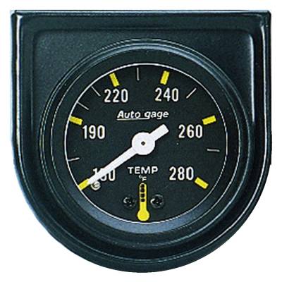 AutoMeter - AutoMeter 2352 Autogage Water Mech Temp Gauge 100-280°F/6' 1-1/2" Full Sweep