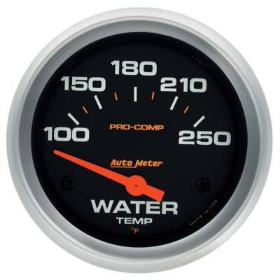 AutoMeter - AutoMeter 5437 Air Core Pro-Comp Water Temperature Gauge 100-250°F 2-5/8"