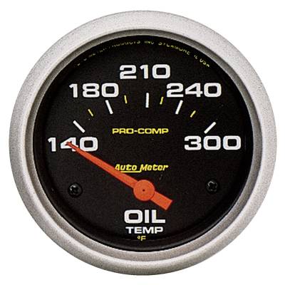 AutoMeter - AutoMeter 5447 Pro-Comp Electric Oil Temperature Gauge 140-300 °F 2-5/8"