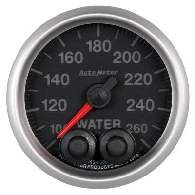 AutoMeter - AutoMeter 5654 Elite Series Water Temp Gauge 100-260 °F 2-1/16" Stepper Motor