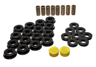 Energy Suspension - Energy Suspension 11.3104G Control Arm Bushing Set Rear Polyurethane Black