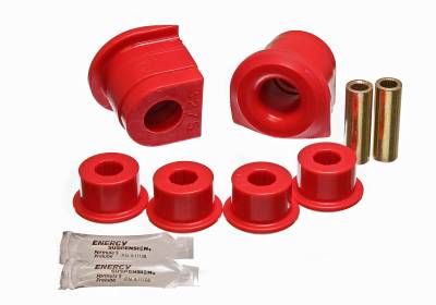 Energy Suspension - Energy Suspension 11.3102R Control Arm Bushing Set Front Polyurethane Red
