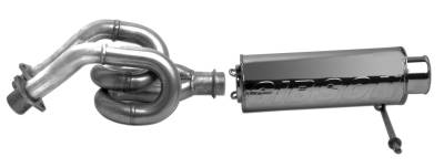 Gibson Performance Exhaust - Gibson Performance 96002 Yamaha UTV Single Exhaust for 04-07 YXR66F Rhino 660