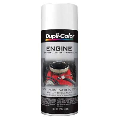 Duplicolor Paint - Dupli-Color Paint DE1602 Engine Paint w/Ceramic Universal White 12oz