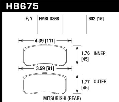 Hawk Performance - Hawk Performance LTS Light Truck & SUV Brake Pads HB675Y.602
