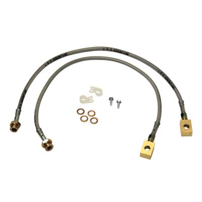 Skyjacker - Skyjacker FBL47 SS 3.5-6" Lift Front Brake Line Pair for 87-96 Jeep Wrangler YJ