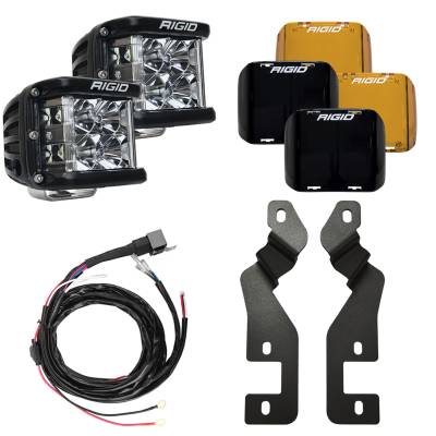 Rigid Industries - Rigid Industries 46710 A-Pillar D-SS Side Shooter Light Mount 21+ Bronco Sport