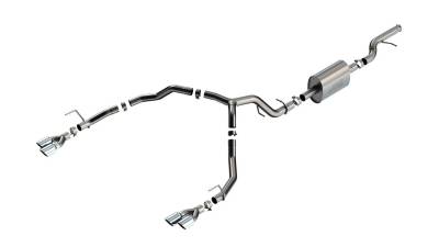 Borla - Borla 140857 S-Type Cat-Back Exhaust System w/Chrome Tips 21+ Chevy Tahoe 5.3L
