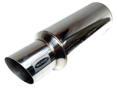 BLOX - BLOX Racing BXEX-00101 Stainless Steel Universal Street Muffler w/Silencer