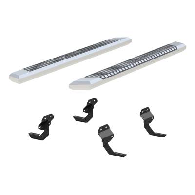 ARIES - ARIES 2555012 AdvantEDGE 5.5"x75" Chrome Aluminum Side Bar for Ford F150/250/350