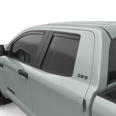 EGR - EGR 575091 Front/Rear In-Channel Window Visors Smoke for 07-21 Tundra Access