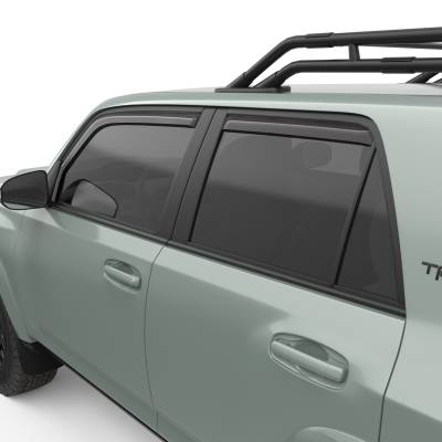 EGR - EGR 575221 Front/Rear In-Channel Window Visors Smoke for 10-23 4Runner