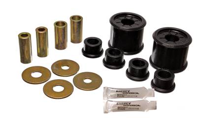 Energy Suspension - Energy Suspension 5.3136G Control Arm Bushing Set Front Polyurethane Black