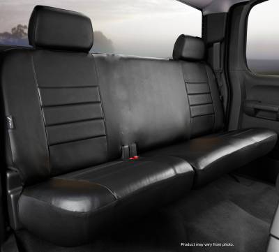 FIA - FIA SL62-67 BLK/BLK LeatherLite Custom Seat Cover