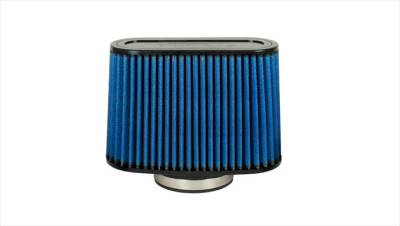 Volant - Volant 5123 Replacement Air Filter Oiled Blue 3.5"/4"Hx8.75" 3"Hx8" 6" Oval