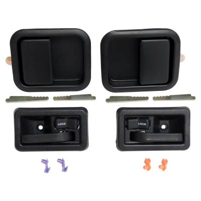 Crown Automotive Jeep Replacement - Crown Automotive 55076222MK Door Handle Kit for 82-06 CJ7/Scrambler TJ Wrangler