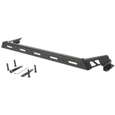 Rugged Ridge - Rugged Ridge 11232.10 Black Hood Light Bar Mounting Kit for 07-18 Wrangler JK