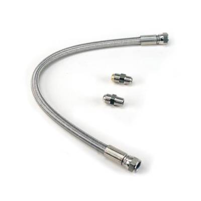 Viair - Viair 92790 24" SS Braided PTFE Leader Hose w/Check Valve 3/8" Swivel