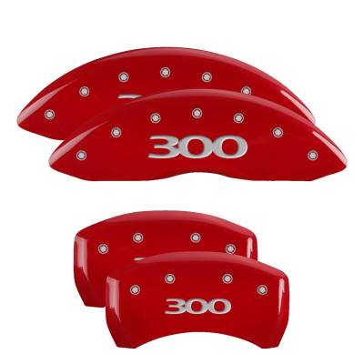 MGP Caliper Covers - MGP Caliper Covers 32016S300RD Front/Rear Red for 11-23 Chrysler 300
