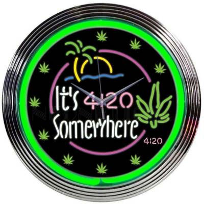 Neonetics - Neonetics It's 4:20 Somewhere Neon Clock 8IT420