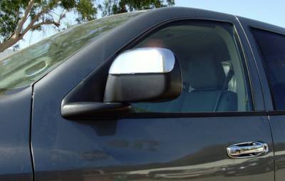 TFP - TFP 505 Outside Door Mirror Cover Trim for Ram Truck Chrome
