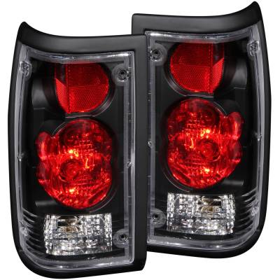 Anzo USA - Anzo USA 211113 Black Euro Clear Lens Taillight Set Mazda B-Series Trucks
