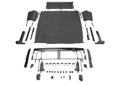 Rampage - Rampage 139035 Trailview Frameless Soft Blk Diamond Top for 20-22 Jeep Gladiator