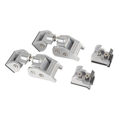 Rugged Ridge - Rugged Ridge 11116.21 Hood Catch Kit Silver 2018-21 Jeep Wrangler/Gladiator