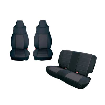 Rugged Ridge - Rugged Ridge 13293.01 Seat Cover Kit Black 03-06 Jeep Wrangler TJ
