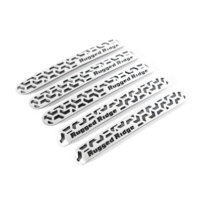 Rugged Ridge - Rugged Ridge 13311.53 Elite Door Handle Inserts Contrast Tread 07-18 Wrangler Un