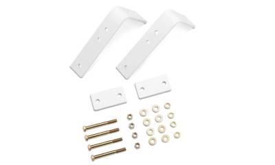 RealTruck Backrack - Backrack 91006W Universal White Light Bar L Bracket Sold in Pair